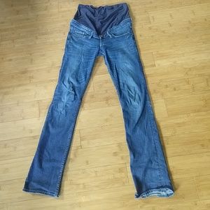 Maternity Boot Cut Jeans + free skirt